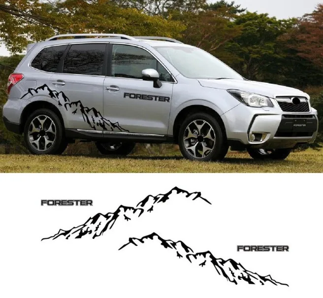 2 шт. водонепроницаемые наклейки для Subaru Forester SUV | Автомобили и мотоциклы