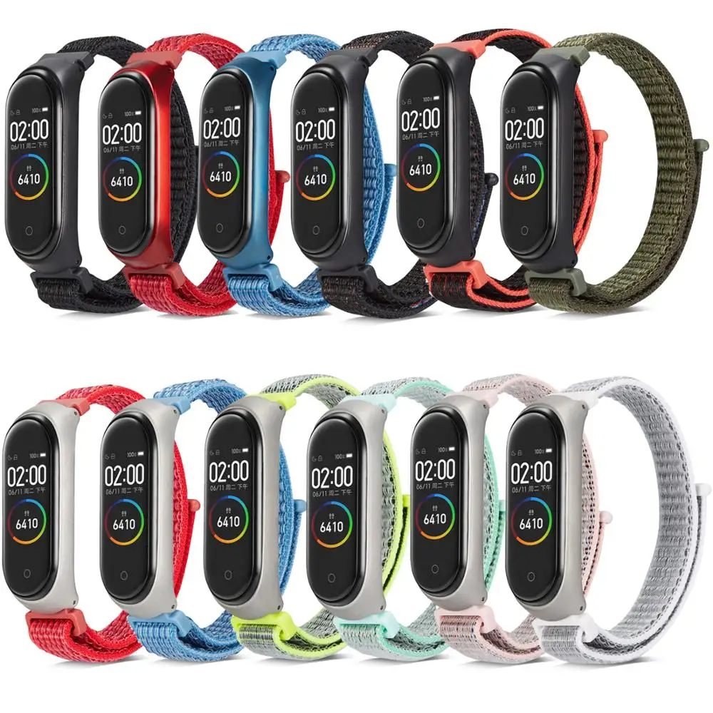 Нейлоновый ремешок для Xiaomi Mi band 4 спортивный браслета Band 4|Ремешки часов| |