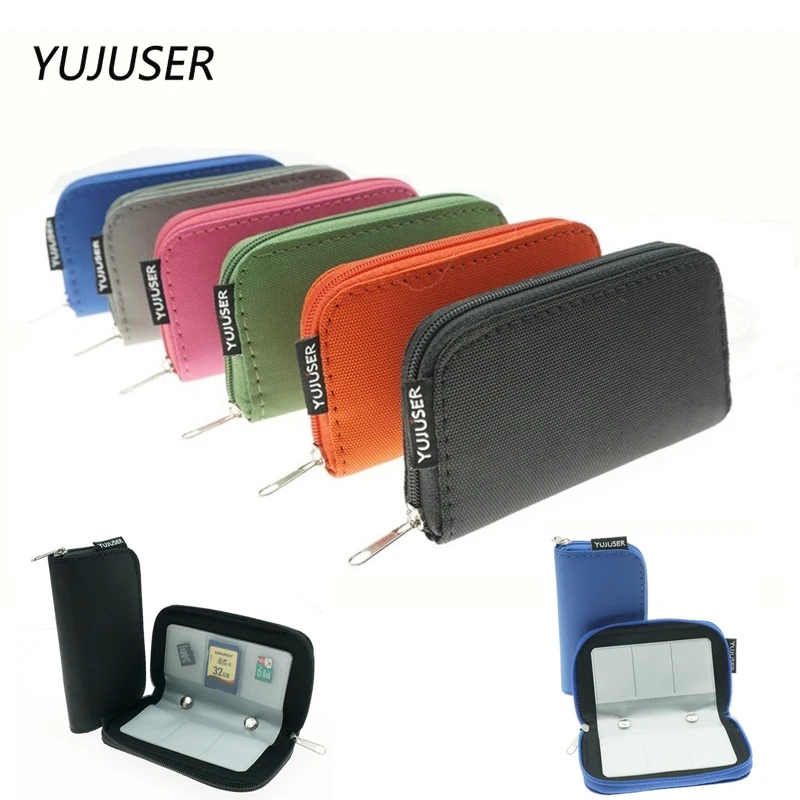 YUJUSER 8 страниц 22 слота водостойкий SDHC MMC CF Micro SD Держатель для карт памяти карта