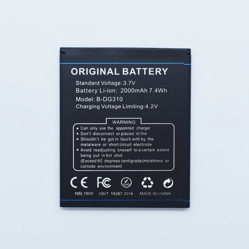 Новые оригинальные Hekiy батареи B DG310 Для DOOGEE BDG310 2000mAh Высокое качество мобильного