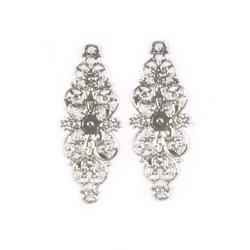 Бронзовый тон Цветок коннекторы филигрань Обертывания украшения для