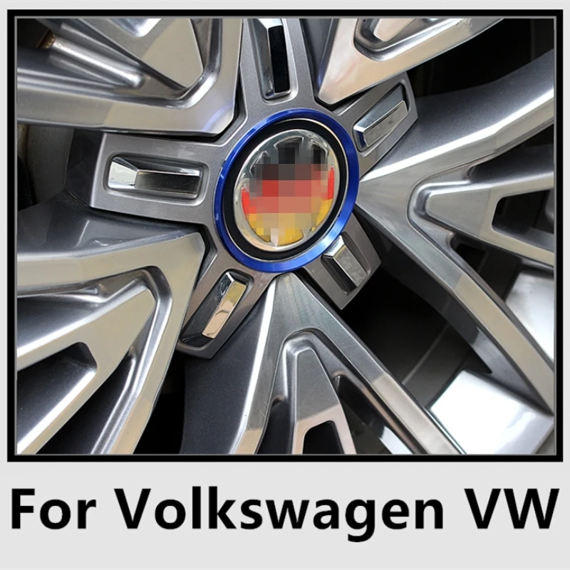 Автомобильные наклейки втулки для дисков Volkswagen Golf 5 6 7 Polo Passat B5 B6 B7 B8 Jetta MK6 Tiguan Gol Fox