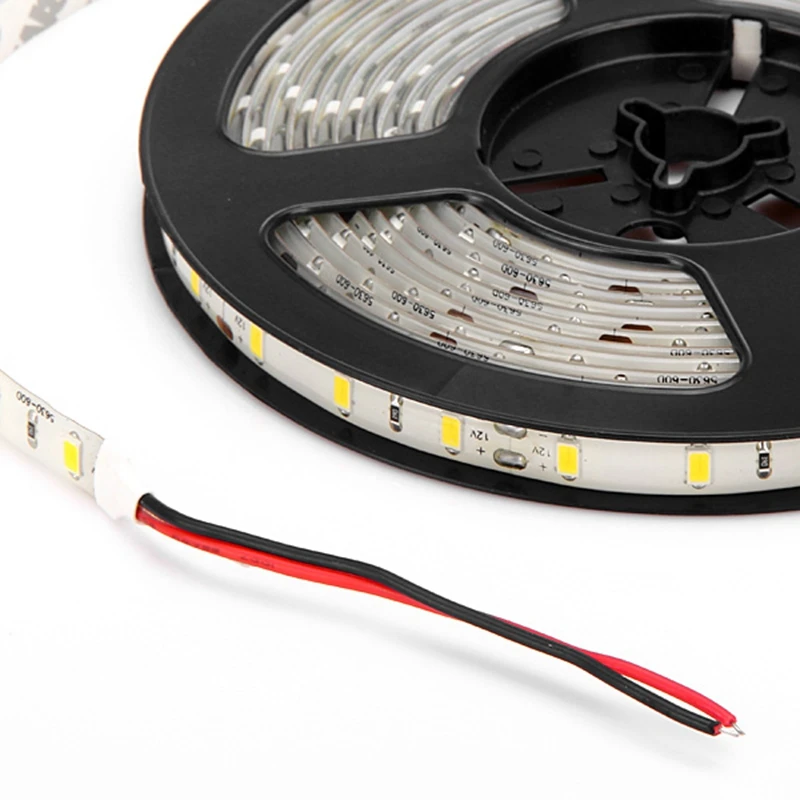5630 5730 Светодиодная лента 12v 5m Водонепроницаемая полоса Гибкая Диодная 300led