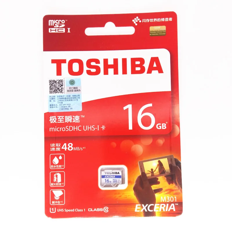 TOSHIBA Карта Micro Sd 16 ГБ UHS-1 Class 10 SDHC 48 МБ/С. Памяти карты Tarjeta MicroSD C10 SD Флэш с Розничной
