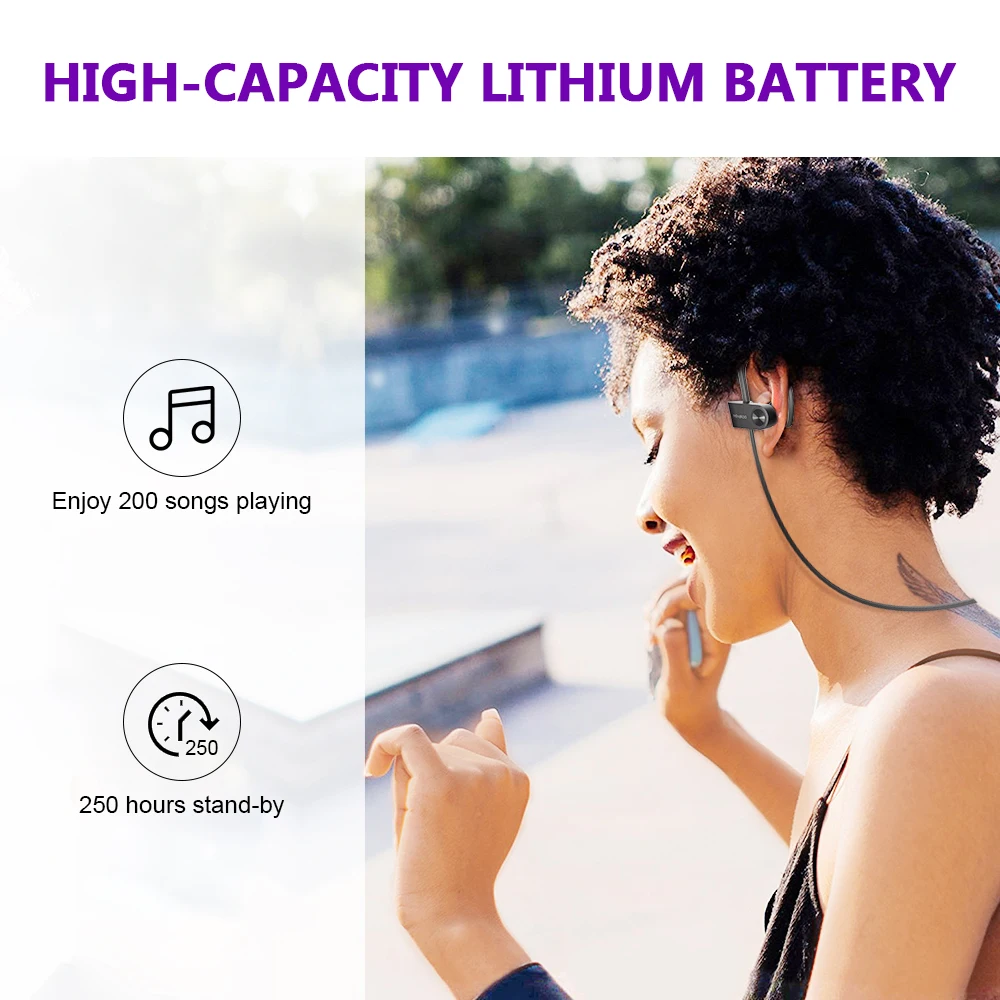 Mindkoo Bluetooth наушники стерео телефон Спорта Гарнитуры Ушные крючки Беспроводной