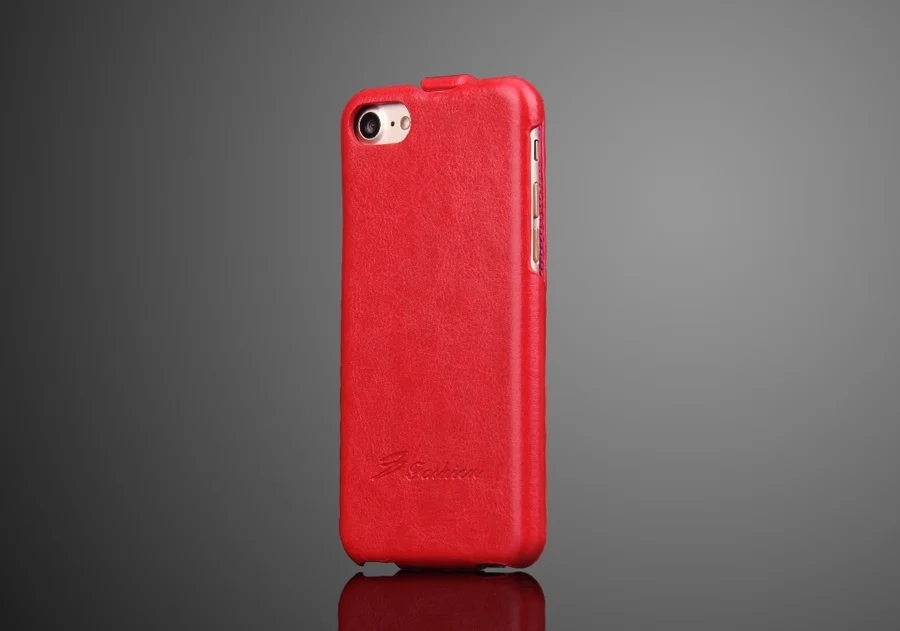 Вертикальный чехол-книжка из натуральной кожи для Apple iPhone 6, 6 S, 7, 8, X, XS, Max, XR, роскошные чехлы с бесплатной защитой экрана в подарок