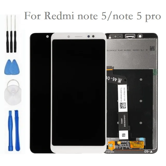 ЖК-дисплей с дигитайзером и сенсорным экраном в сборе для Xiaomi redmi note 5 pro сотовый