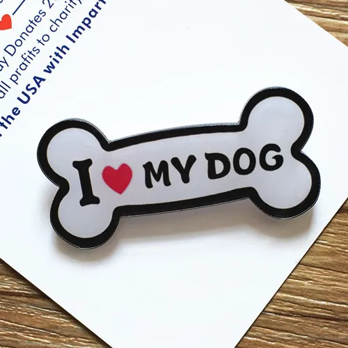 Летний стиль броши в виде животных для девочек женщин щенка обезьяны волка