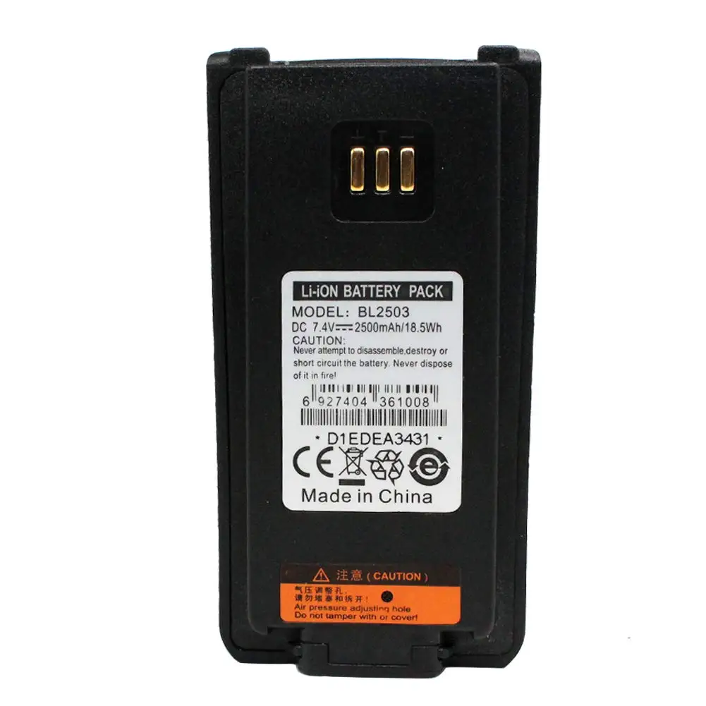 BL2503 BL2006 2500 мАч батарея для HYT Hytera Radio PD705LT PD755/G PD705/G PD785/G PD788 PD706 PD700/G PD702/G PD782/G