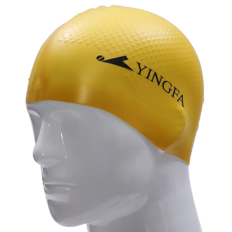 Silicone Swimming Cap For Men Women Children Kids Long Hair Hood Ultrathin Hat Protect Ears Waterproof New Arrival - Цвет: 11-yellow