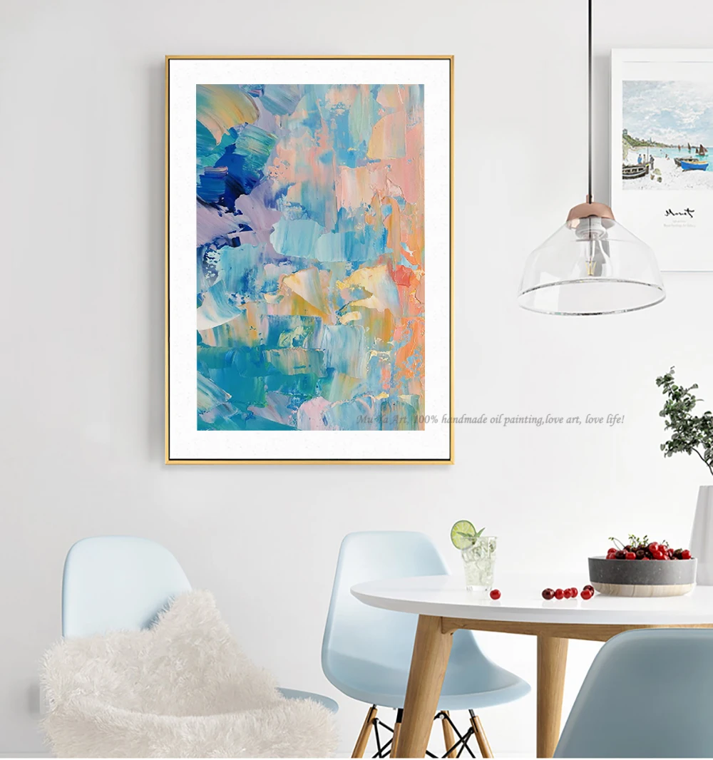 Ручная роспись pinturas al oleo abstractas laminas decorativas pared cuadros холст винтажная живопись Настенная живопись Гостиная Искусство