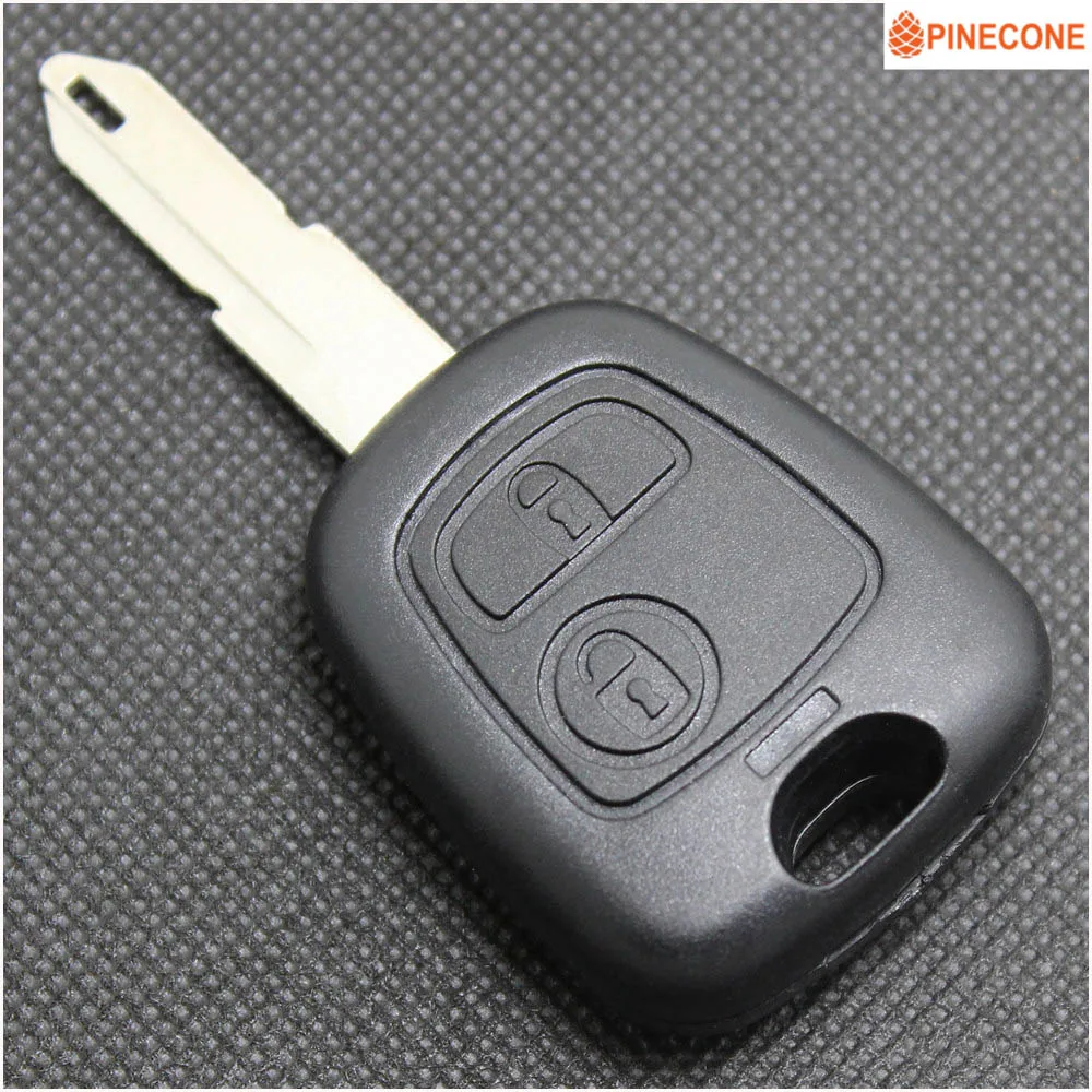 

PINECONE для PEUGEOT 206 чехол для автомобильного ключа Стайлинг 2 кнопки необработанное Латунное лезвие удаленный Автомобильный ключ оболочка 1 шт.