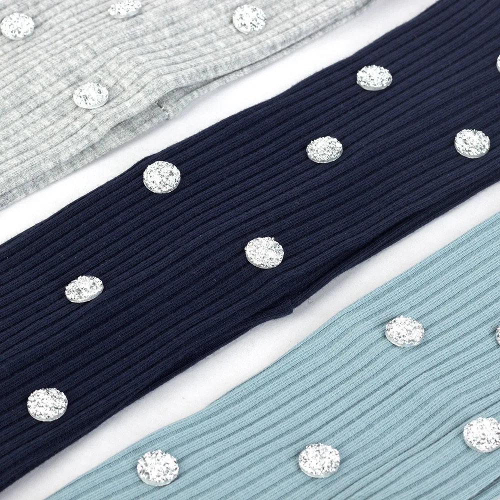 Женская Полосатая повязка на голову блестящие аксессуары эластичная плоская