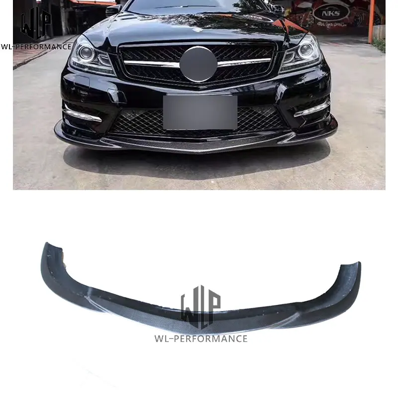 C Класс углеродного волокна спортивный Тип переднего бампера спойлер диффузор EG