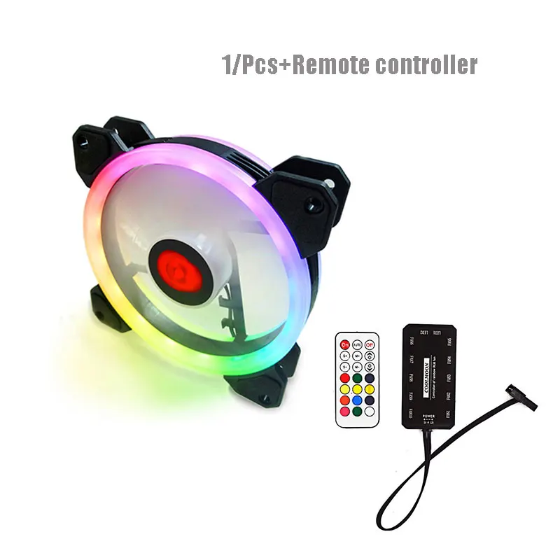 Вентилятор охлаждения rgb aurora 120 мм 6 контактный контроллер/LED Порт RGB LED кольцо для