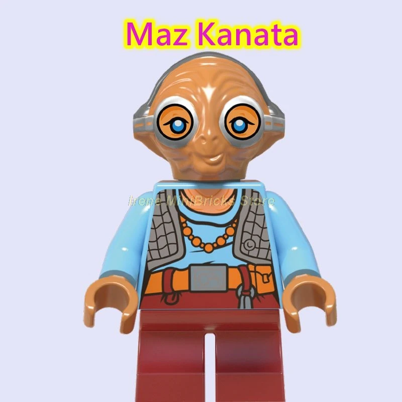 Maz Kanata Звездные Войны Изгой Один Jyn Cassian Andor K2SO StarWars Obi Wan Kenbobi первый заказ игрушки для детей звездные войны строительные блоки - Цвет: Maz Kanata