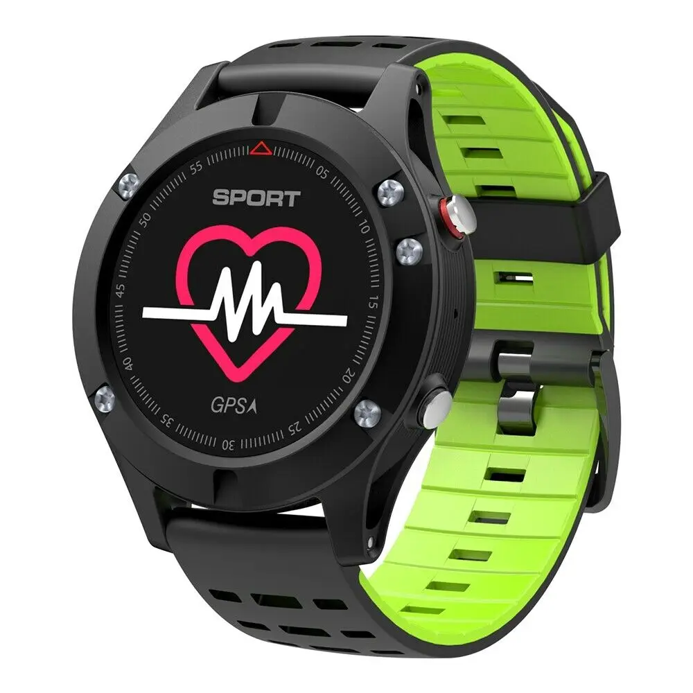 Зеленый Bluetooth F5 gps Смарт-часы для женщин фитнес-трекер монитор сердечного ритма водонепроницаемый для мужчин Спорт на открытом воздухе браслет навигатор браслет - Цвет: Зеленый