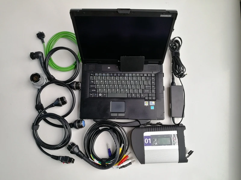 OBD2 сканер MB STAR C4 с DTS инженерное программное обеспечение HHTwin SSD в б/у ноутбуке CF52 I5 8G для Mercede автомобиля диагностические инструменты