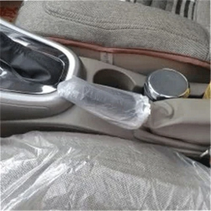 Автостайлинг автомобильные аксессуары 10 шт. одноразовые пластиковые чехлы для