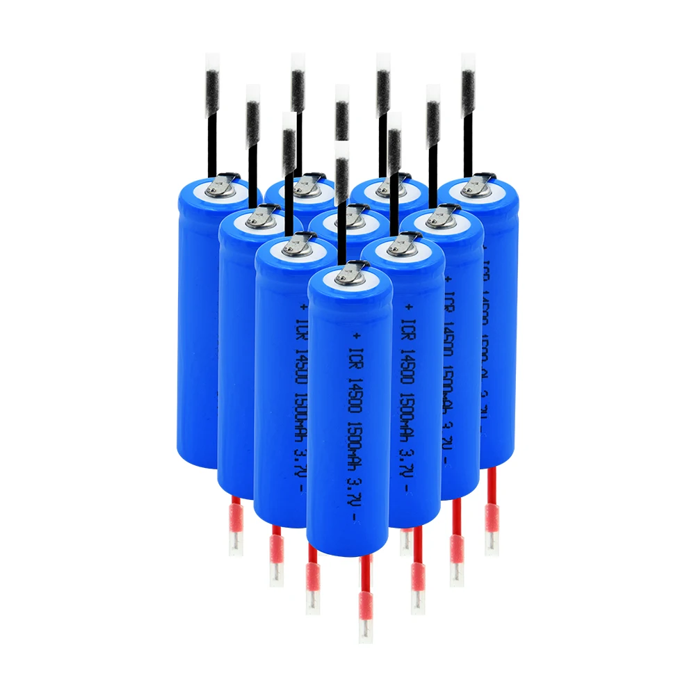 14500 литиевая батарея 3,7 V 1500mAh перезаряжаемая электронная сигарета батареи высокоразрядный ток+ DIY Linie для фонарика