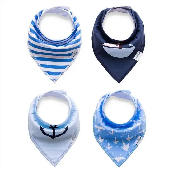 Детские нагрудники с красочным принтом милая хлопковая мягкая бандана