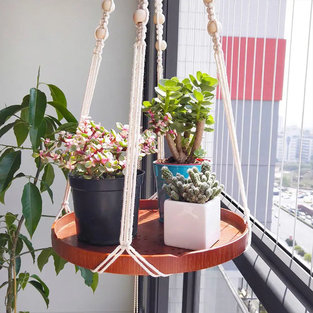 Macrame Plant Hangers In Different Designs - Handmade Indoor Wall Hanging Planter Holder Boho Hic Bohemian Home Decor | Дом и сад