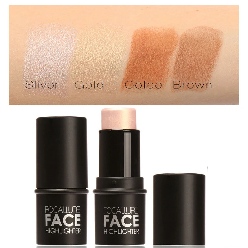 Focallure Shimmer читая бронзатор водонепроницаемый нести яркий контур тень Корректоры