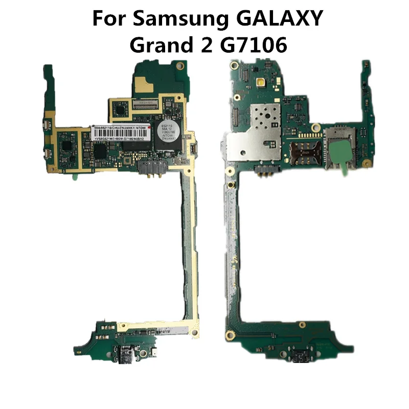 Полнофункциональная б/у оригинальная плата для Samsung GALAXY Grand 2 G7106 разблокированная