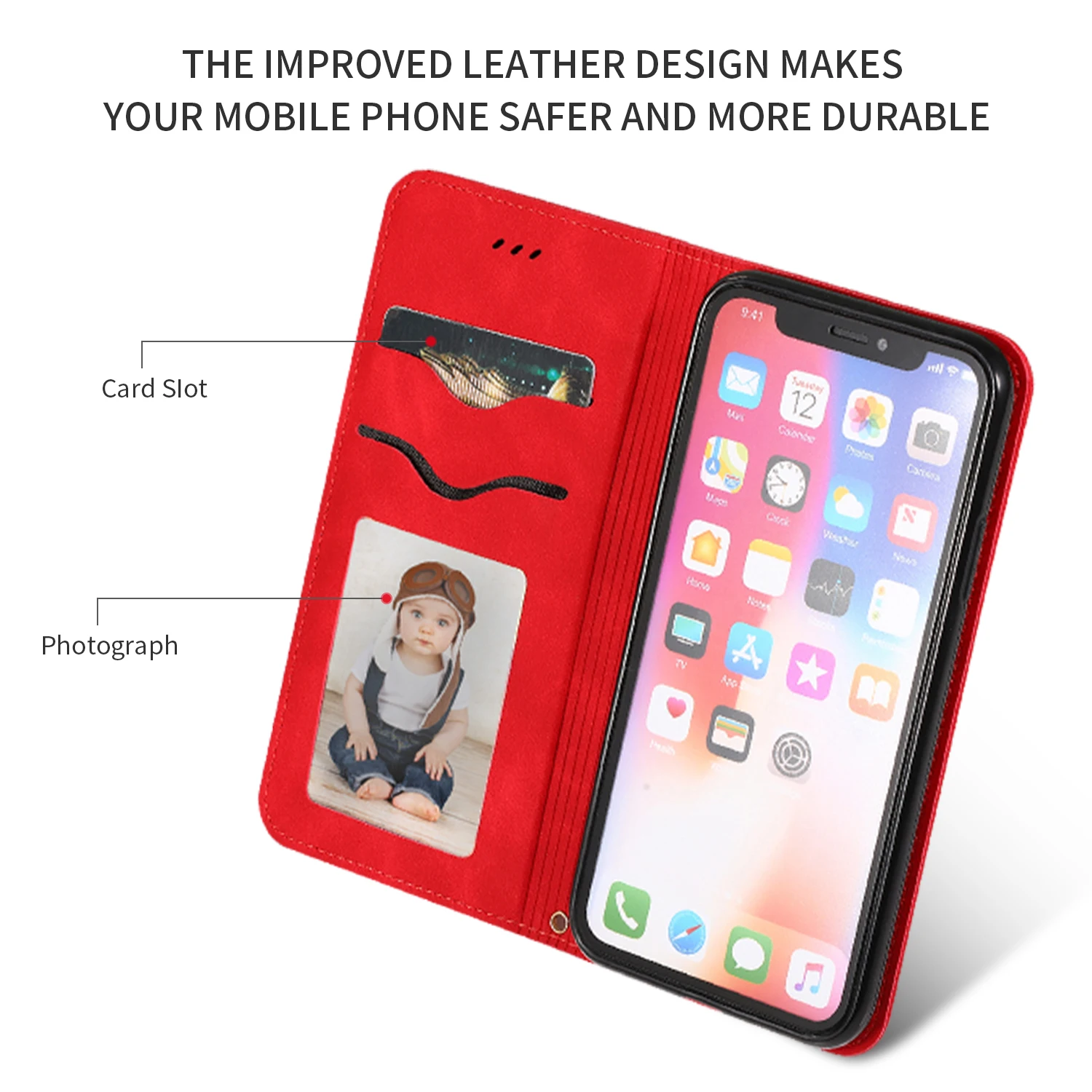 Роскошный кожаный чехол книжка для Iphone Xr 11 Xs Max 11pro X 8 7 6 6s Plus силиконовый магнитный