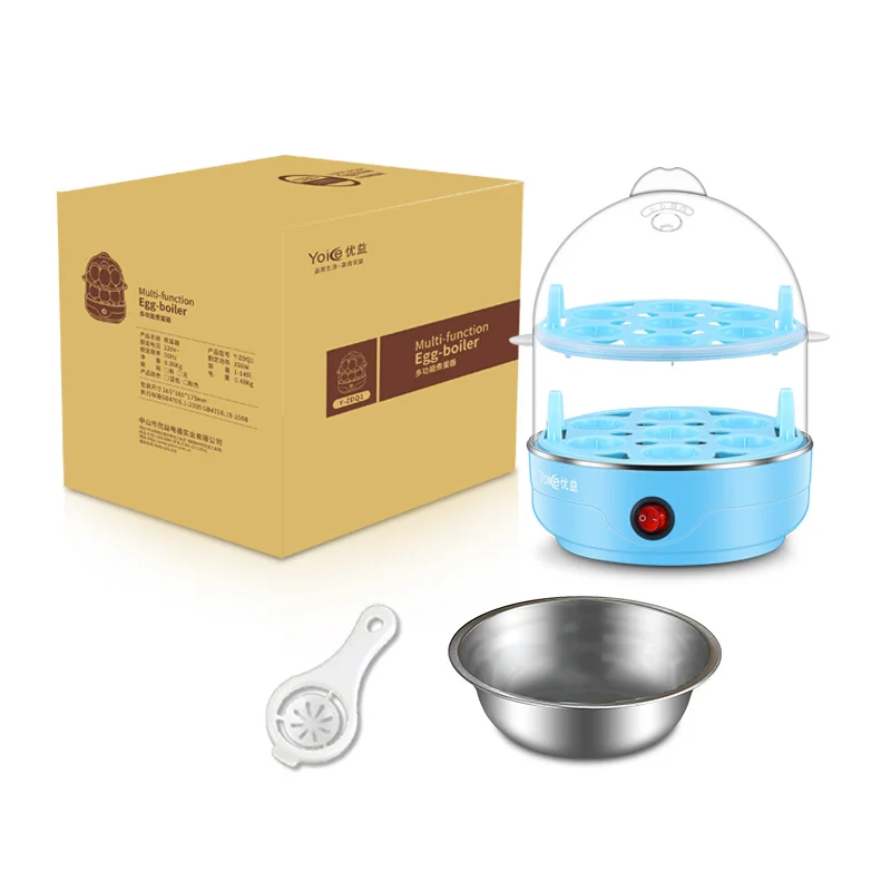 home electric Microwave Egg Cooker Double Layer Automatic Power-off Mini Egg Steamer Egg Steaming machine Egg Soup
