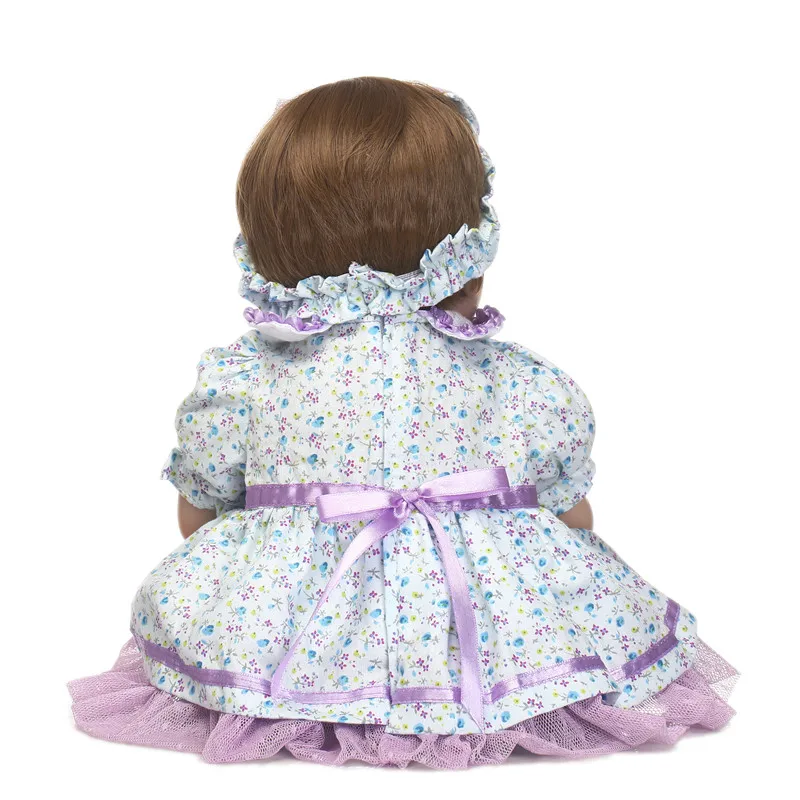 NPK силиконовая кукла reborn Baby 18 дюймов 40 см новорожденного для девочек play hosue