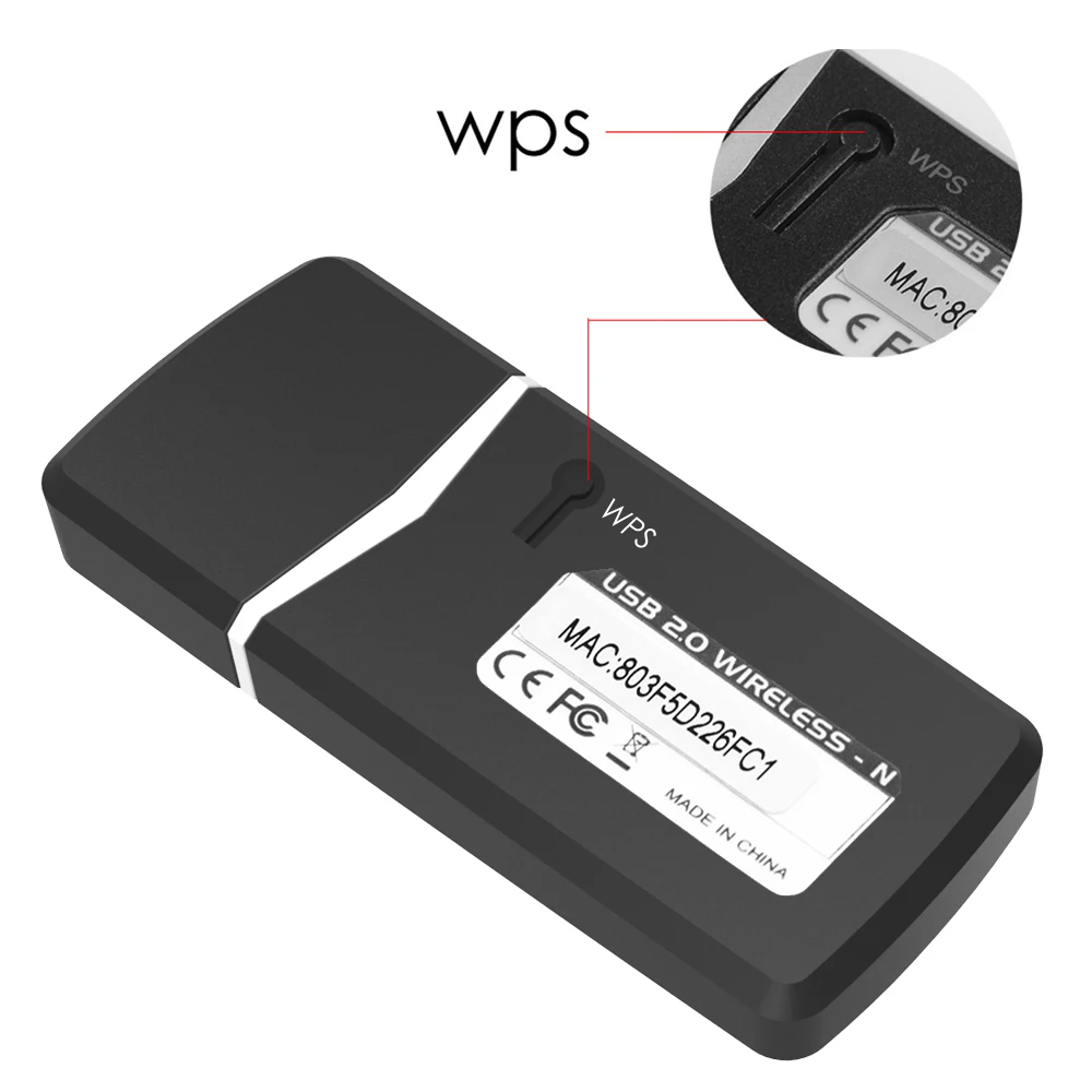 Wavlink N300 Wireless USB 2.0 WiFi Adapter 300Mbps Mini 2.4G Wifi dongle 802.11N Wireless Network Card Wifi receiver for Window