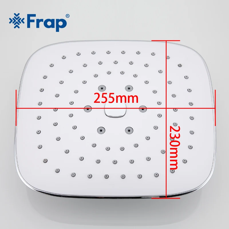 FRAP Новое поступление 255*230 мм Ванная комната ABS душевая головка Топ