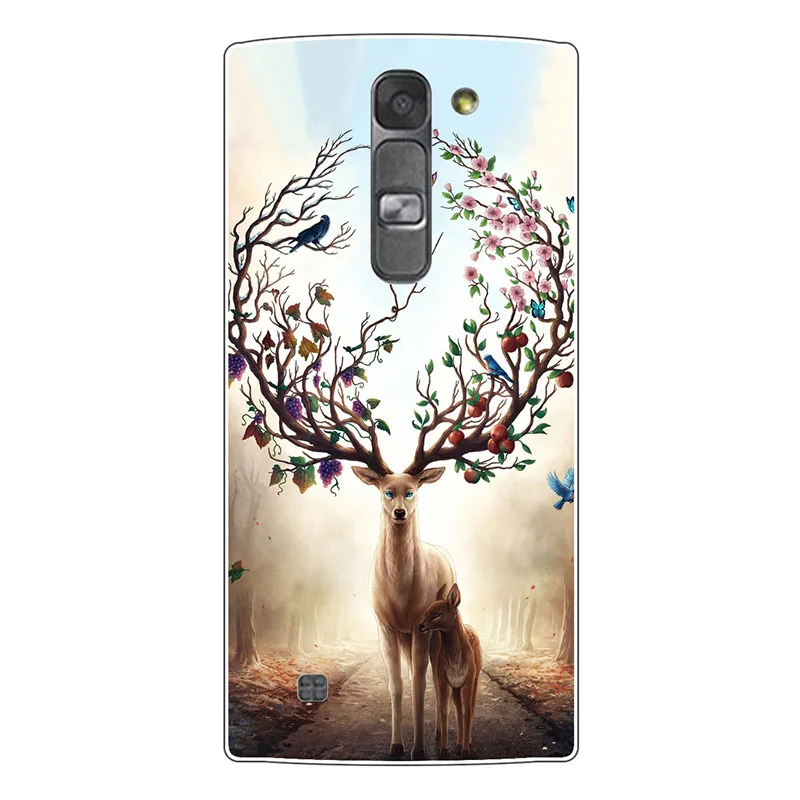 ZX33 Задняя крышка чехол для LG Magna G4c H522Y H502f H500F H525N короны цветка башни однотонный Мягкий чехол из TPU силиконовый чехол для LG G4 мини Чехол - Цвет: ZX33