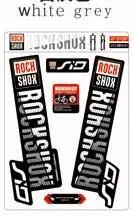 ROCKSHOX SID Передние наклейки на вилке горный велосипед MTB Велоспорт наклейка, подходит для 2" 27" 29" - Цвет: white grey