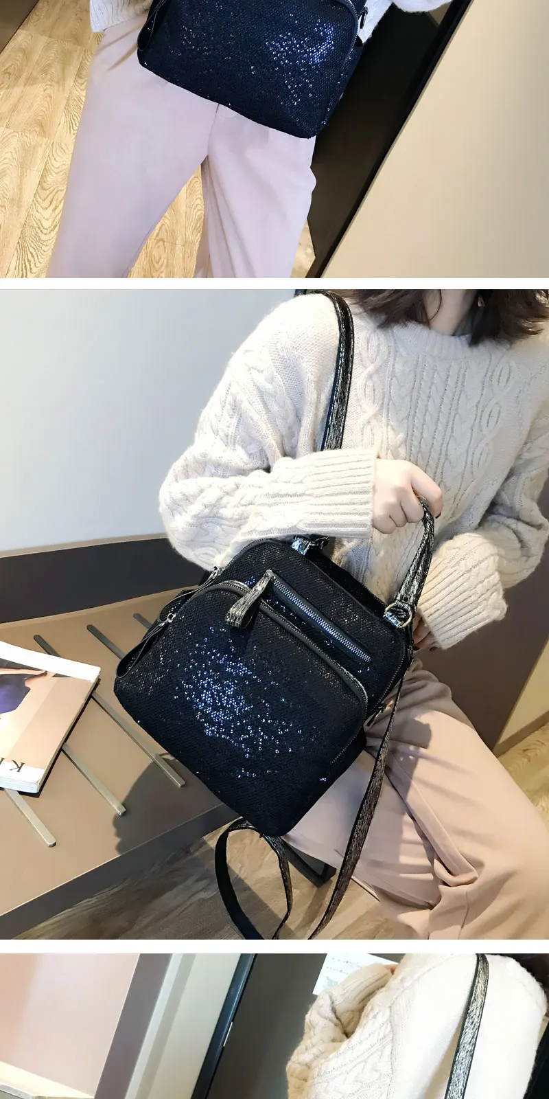 Высокое качество, женский рюкзак, черный, Mochila, женский, с отверстиями, рюкзак для девочек-подростков, рюкзак, модная школьная сумка