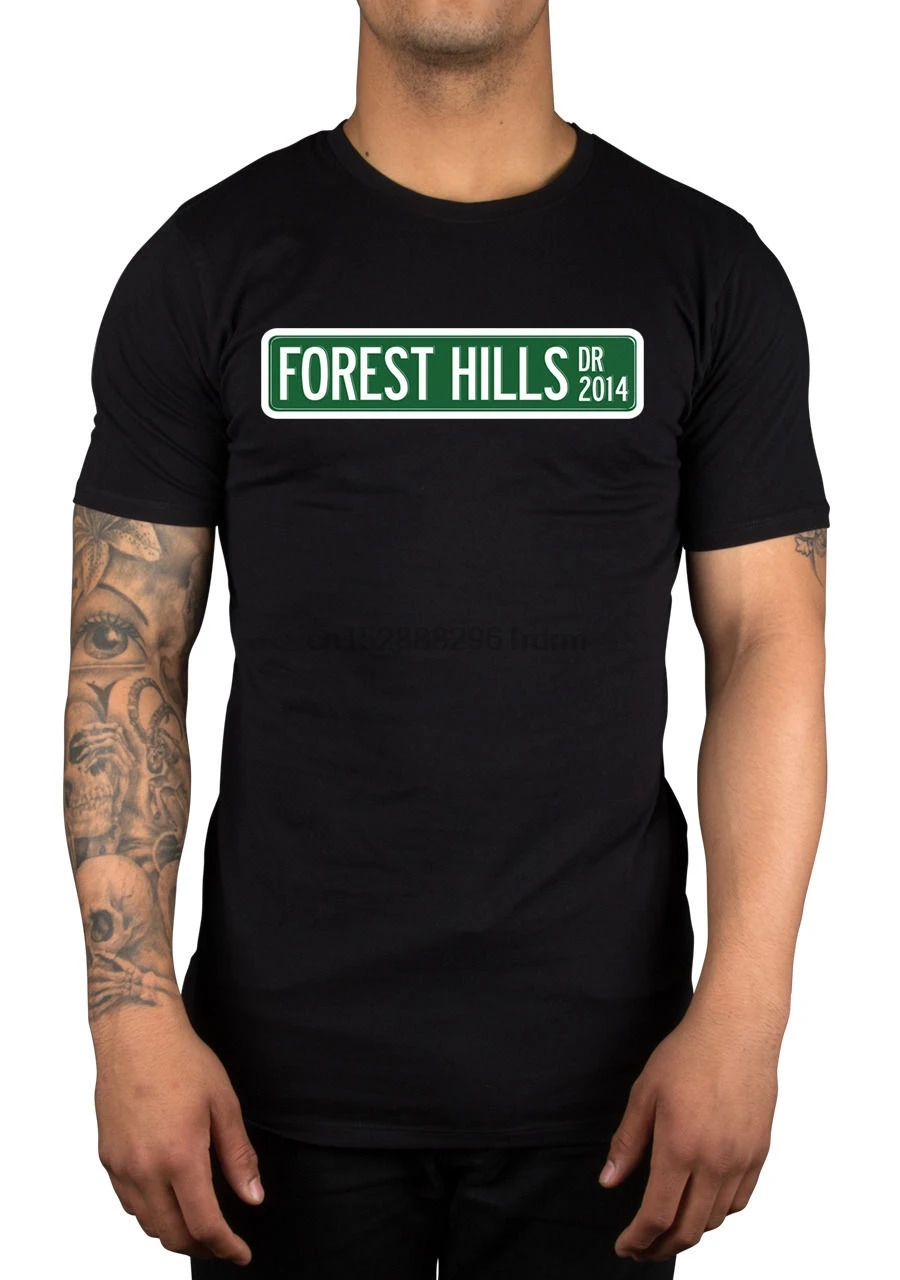 Футболка с логотипом J Cole лесные холмы Драйв одежда футболка Dreamville Born SINNER 100%
