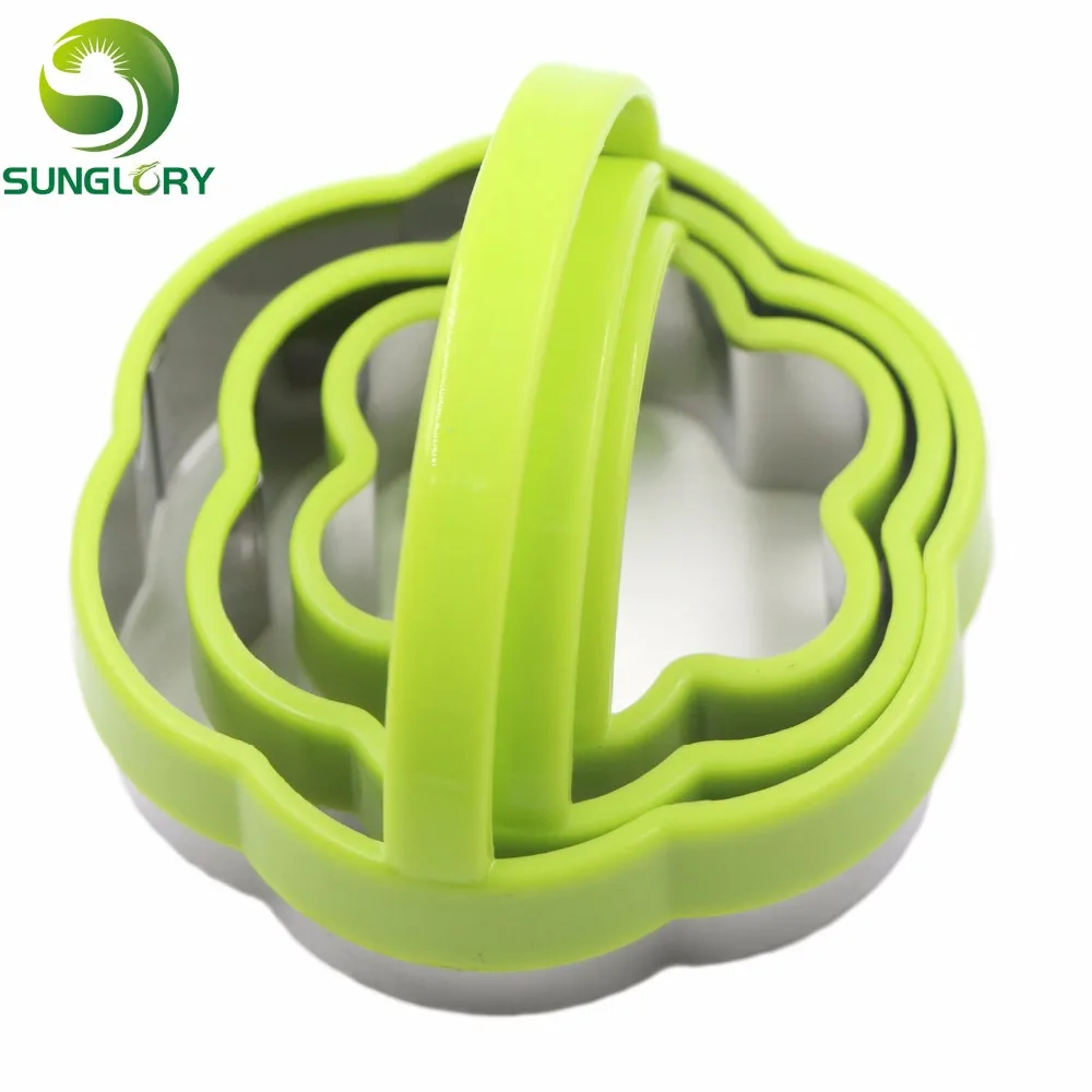 3 шт. резак для печенья из нержавеющей стали с пластиковой ручкой | Дом и сад