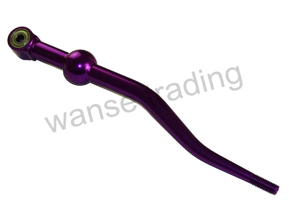 Waase для Honda Civic 1988 1989 1990 1991 1992 1993 1994-2000 5 скоростей MT ручной двойной изгиб короткий переключения передач резьбовой бросок - Цвет: Purple