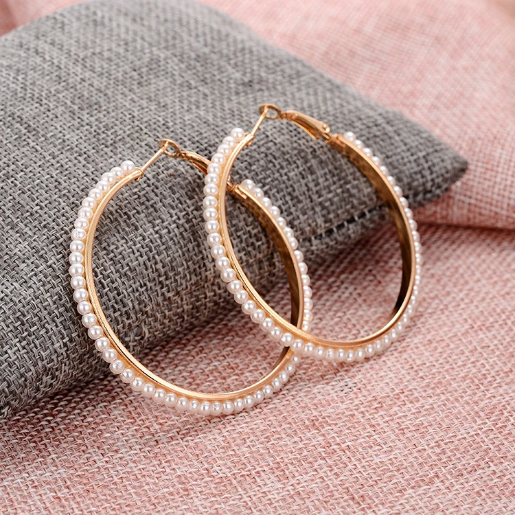Серьги кольца с белыми жемчужинами для девочек|earrings cat|accessories barnearings |