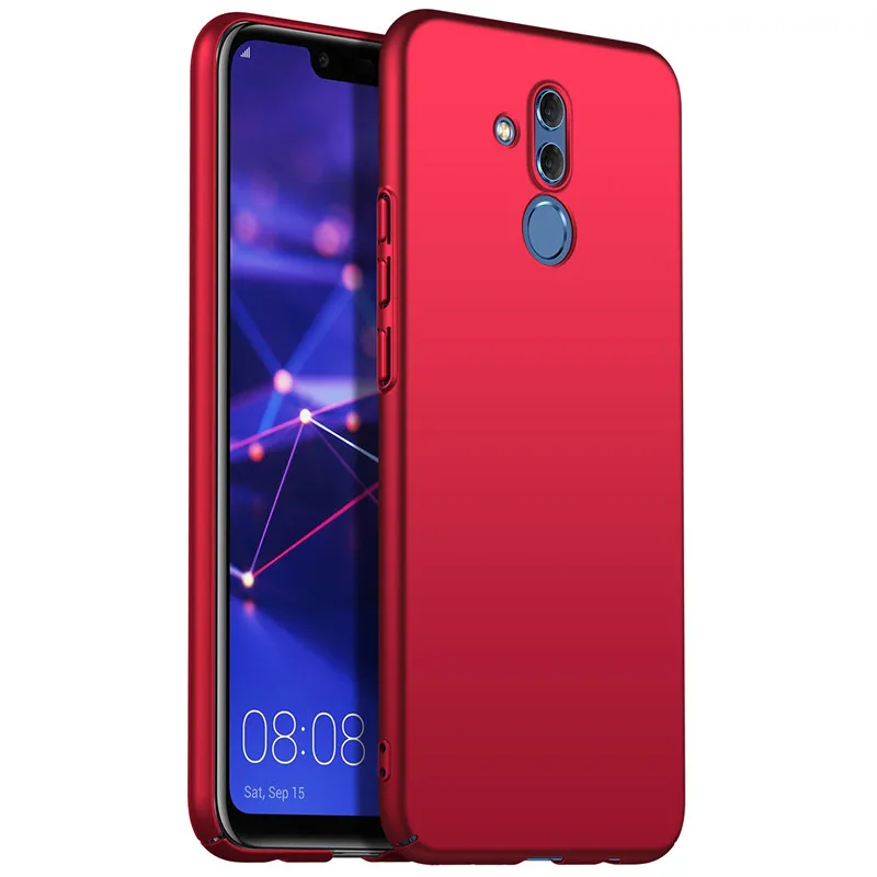 Для huawei mate 20 Lite чехол для huawei mate 20 чехол для huawei mate 20 Pro Чехол жесткая задняя крышка из ПК Soild color mate 20X - Цвет: red