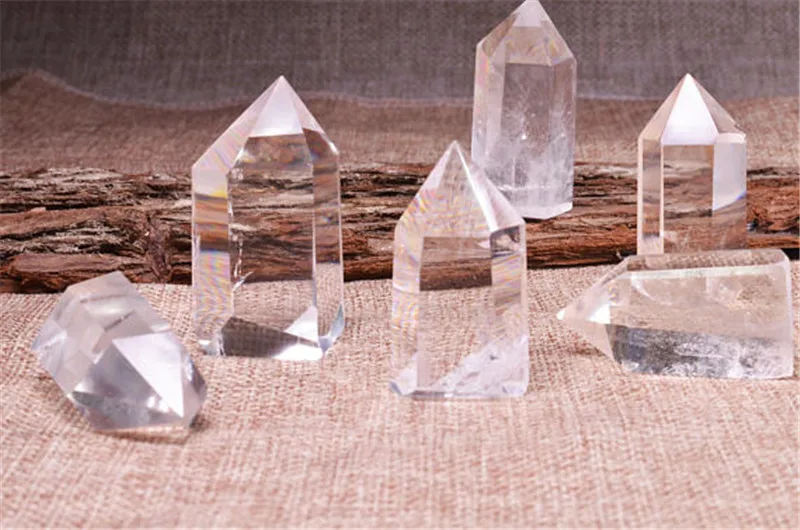 1 шт. love stone 100% натуральный прозрачный кварцевый кристалл драгоценный камень reiki