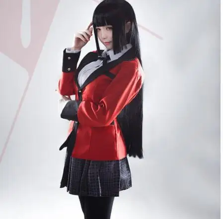 Японская школьная форма, аниме Kakegurui, костюм для косплея, Jabami Yumeko Momobami Kirari, костюм для косплея - Цвет: costume wig