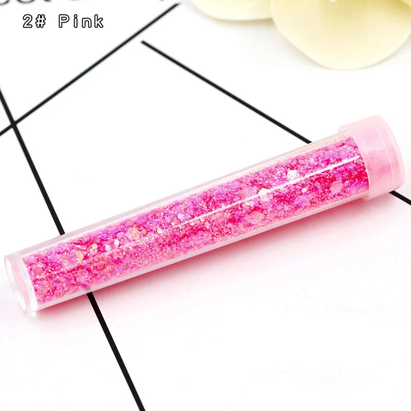 2 Pink Лизун для детей Наполнитель серебряные блестки аксессуары украшения Шарм DIY поставки слаймов материал серебряный порошок яркие блестки - Цвет: 2 Pink
