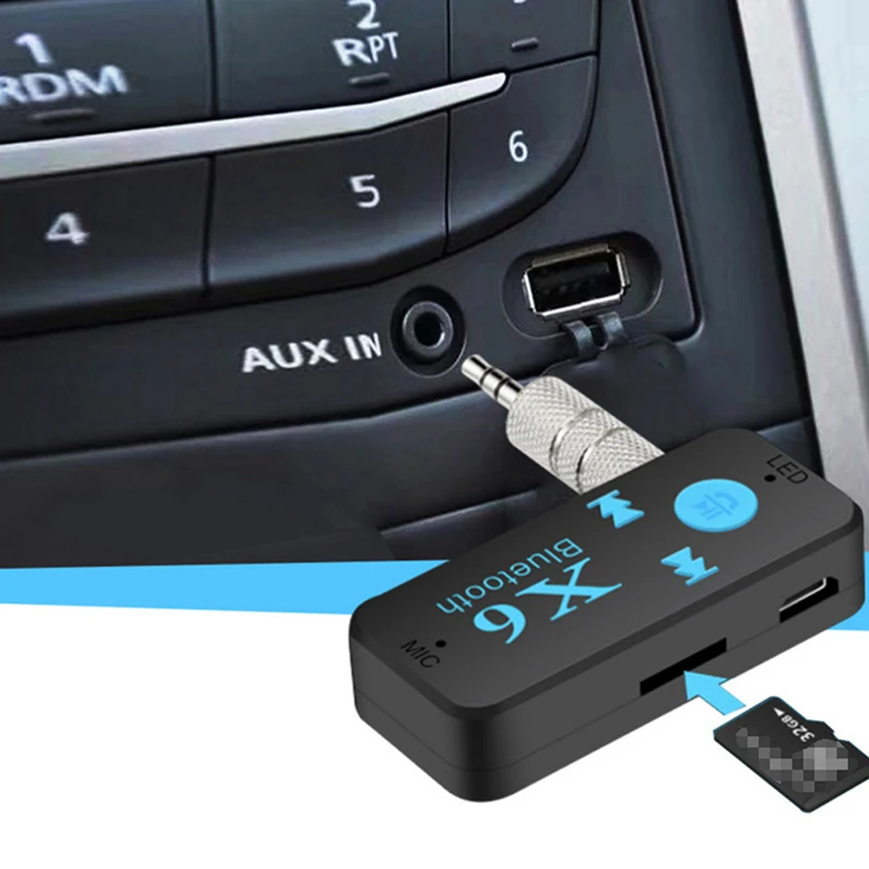 Портативный беспроводной Bluetooth мини адаптер приемник 3 5 мм разъем для автомобиля