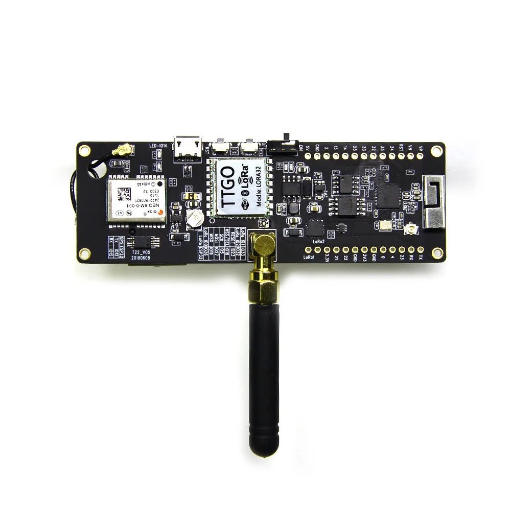 TTGO t-луч ESP32 433/868/915 МГц WiFi беспроводной bluetooth модуль ESP-32 gps NEO-6M SMA LORA 32 18650 Держатель батареи