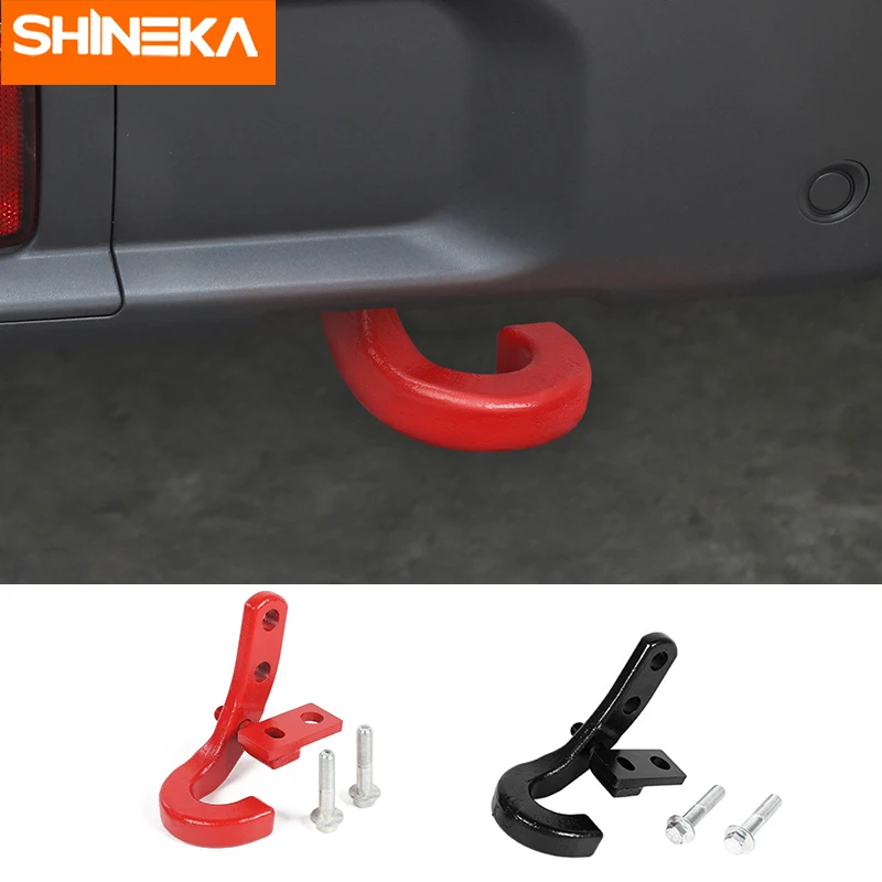 

SHINEKA Trailer Hook For Jeep Wrangler JL 2018 + Car Rear Bumper Off-road Outdoor Traction Hook Accessories For Jeep Wrangler JL
