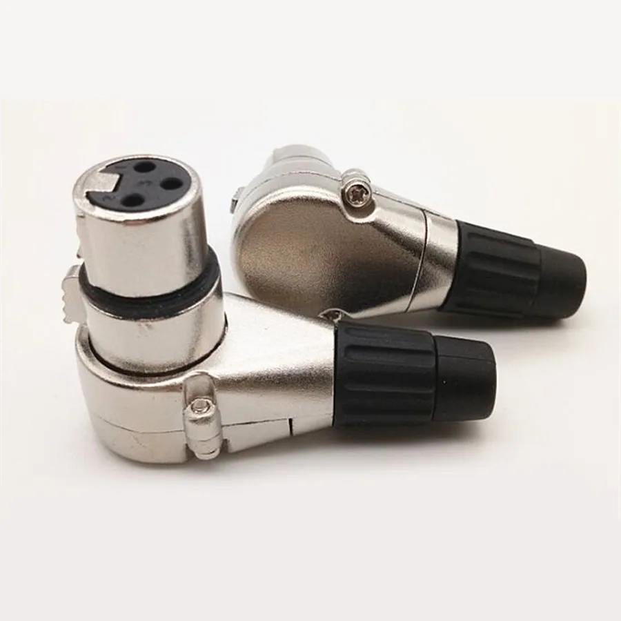 EClyxun 1 шт. 3Pin XLR штекер гнездовой разъем Прямоугольный 3-контактный микрофон