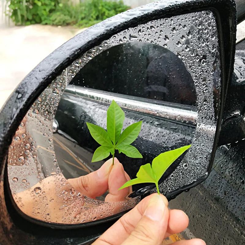 2 шт. противотуманная мембрана Автомобильная задняя зеркальная защитная пленка с