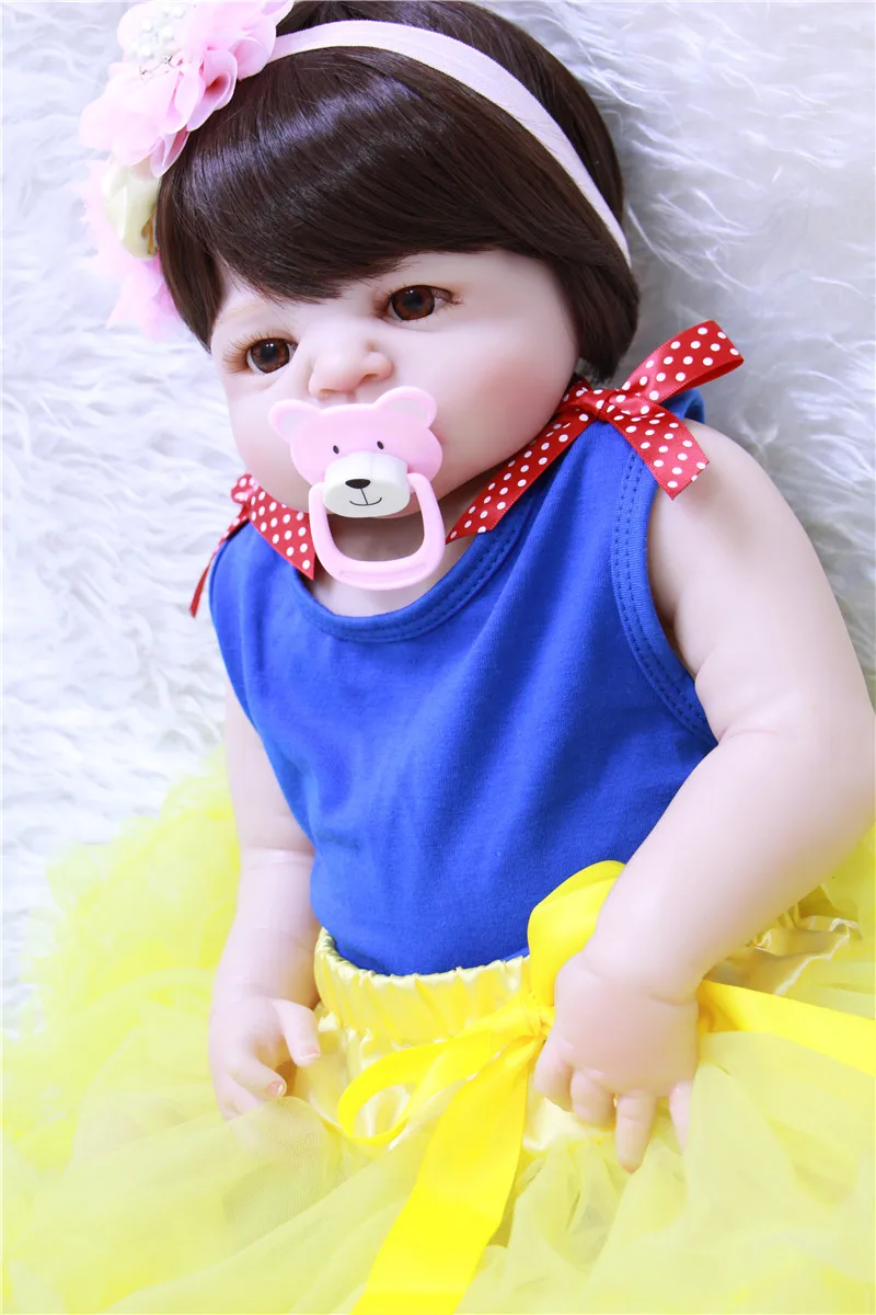 23 дюймовая силиконовая кукла-реборн 57 см Новинка bebe Reborn Детские игрушки для